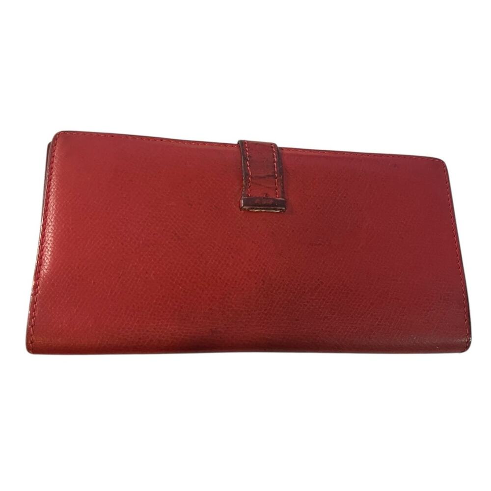 Hermès Bearn Classic Long Wallet Red Leather Gold Hardware 2004 - Picture 2 of 16